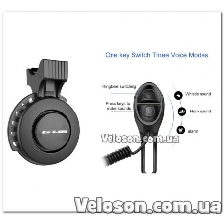 Звонок электронный, мощность 120 Дб USB черный BC-BB3330