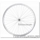 Колесо пер. VLT  28" под V-br обод двуст. AL 36H с проточкой silver- Втулка ST SHUNFENG SF-HB03F на гайках CP
