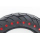 Шина з перфорацією для амортизації на міні-сігвей/електросамокат 10"х2,125 (235-50-152) дорожня, чорно-червона Китай