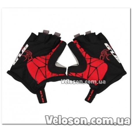 Перчатки велосипедные GUB S036 чёрно-красный L