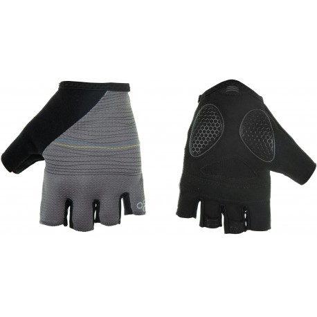 Рукавички ONRIDE Catch 20 колір чорний з жовто-блакитними смужками розмір S