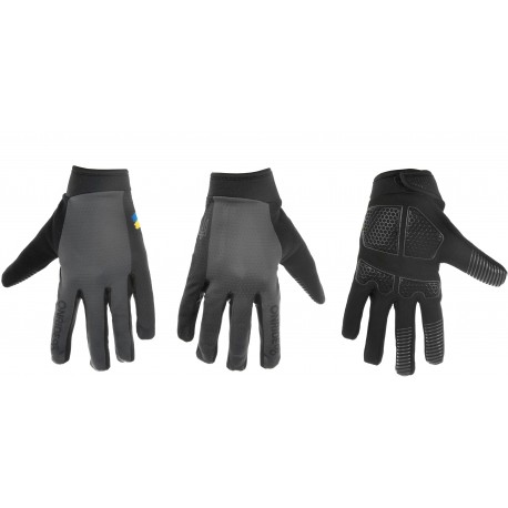 Рукавички ONRIDE Long 20 UA сірий/чорний розмір S