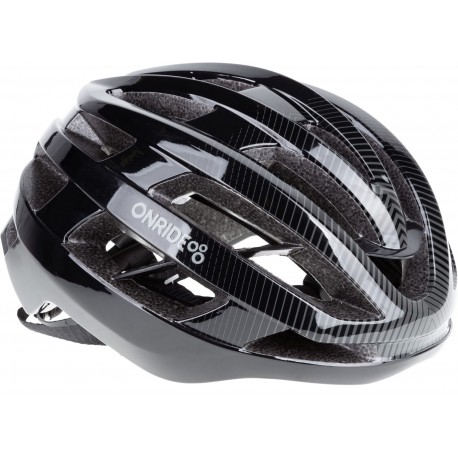Шолом ONRIDE Pave глянцевий сіро-чорний L (58-61 см) магнітна застібка