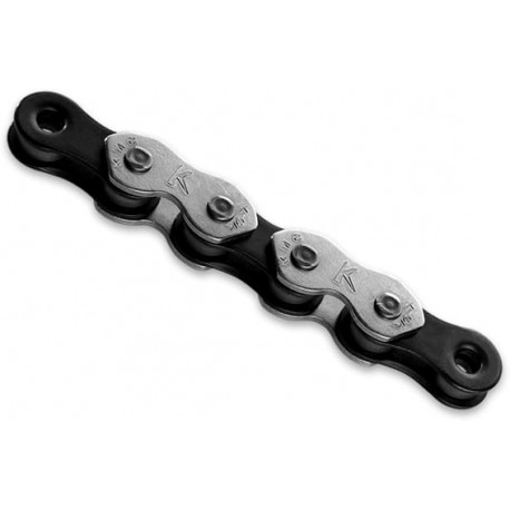 Ланцюг KMC K1-Wide Silver/Black 1 швидкість 110 ланок срібний/чорний + замок
