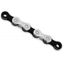 Цепь KMC X10 Silver/Black 10 скоростей 114 звеньев серебряный/черный + замок