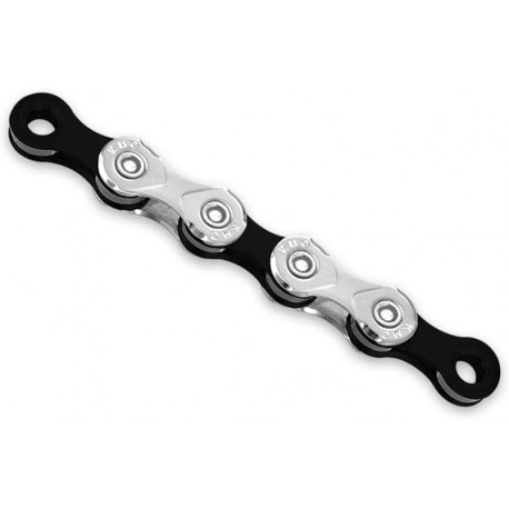 Цепь KMC X10 Silver/Black 10 скоростей 116 звеньев серебряный/черный + замок ОЭМ (уп. 5 штук)