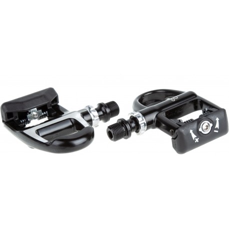 Педали ONRIDE Roady Pro (контактные шоссе), алюминий, (80x93) пром., черный