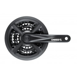 Комплект шатунов ONRIDE Trio 910P, под квадрат, 170 мм, 22-32-44Т, на 9 шв., черный