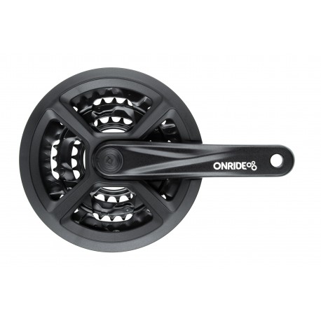 Комплект шатунов ONRIDE Trio 910P, под квадрат, 170 мм, 22-32-44Т, на 9 шв., черный