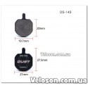 Колодки тормозные полуметалл disc DUST DS-14S Hayes Sole hydraulic?MX2?MX3?MX4?GX2?CX5?Bengal HELIX3?HELIX5