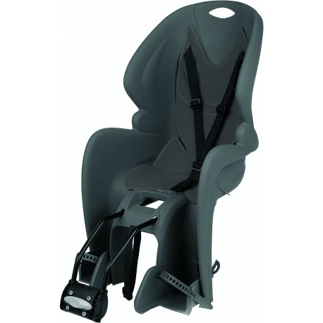 Детское велокресло заднее Dieffe Bikey GP FM, на подседельную трубу, 22 кг, темно серый/серый