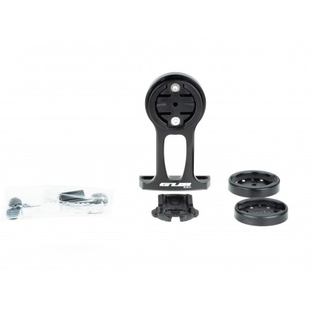 Тримач велокомп'ютера GUB G-690 у кришку виноса, для Garmin, алюмінієвий, чорний