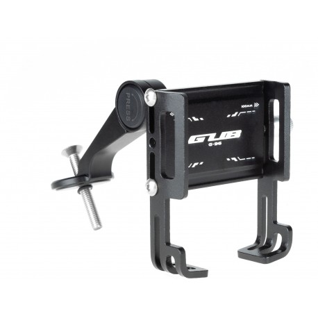 Держатель гаджета GUB G-96 в крышку рулевой, алюминиевый, черный