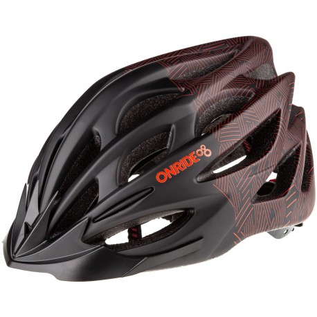 Шлем ONRIDE Mount черный/красный M (55-58 см)