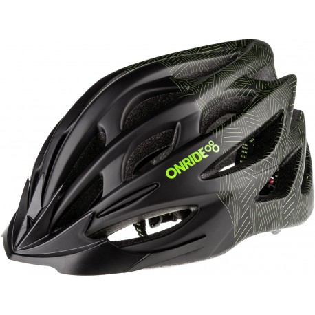 Шлем ONRIDE Mount черный/зеленый M (55-58 см)