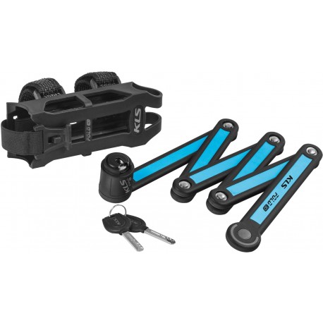 Фолдинговый замок под ключ KLS Fold 30 синий 3,5х750 мм