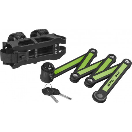 Замок фолдінговий під ключ KLS Fold 30 зелений 3,5х750 мм