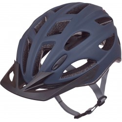 Шлем POLISPORT City'Go L (58-61 см) с мигалкой синий Glue-On