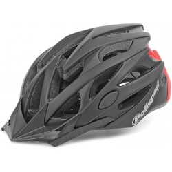 Шлем POLISPORT Twig M (55-58 см) черный/красный In-Mold