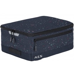 Сумка на багажник KLS Space city 023 темно-синій, дизайн-конфетті