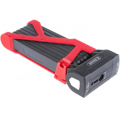 Велозамок ETOOK ET590 5 х 1100мм фолдинговый черный/красный