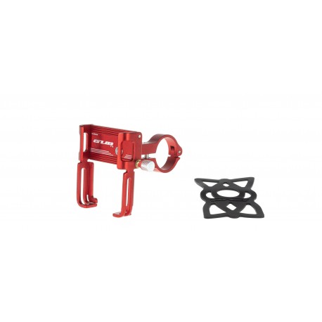 Держатель гаджета GUB P 10 на руль алюминиевый красный