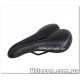 Седло комфортное с отверстием 275*170 черн. с серой полосой YF-1031