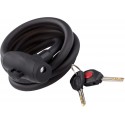 Замок тросиковый под ключ KLS Recoil 12х1800мм с креплением черный