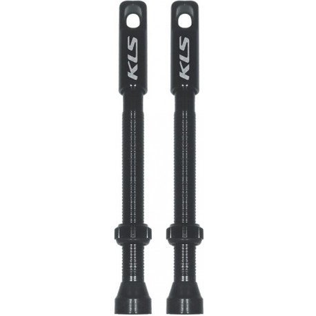 Набір безкамерних ніпелів KLS FV 60мм, комплект - 2шт, ковпачок-викрутка