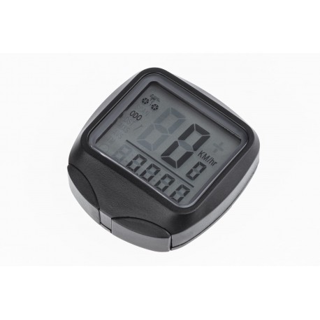 Велокомп'ютер ONRIDE Atom 16, 16 функцій, дротовий, чорний