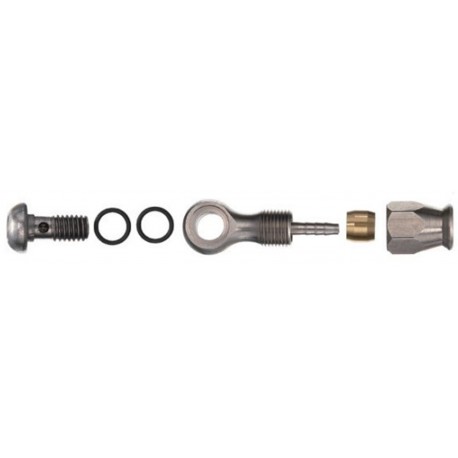 Комплект деталей Alligator для гідролінії універсальний (оливка + штуцер + гайка)