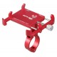 Тримач гаджета GUB PRO 2 на кермо алюмінієвий червоний