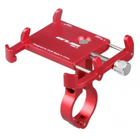 Тримач гаджета GUB PRO 2 на кермо алюмінієвий червоний