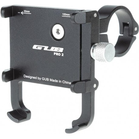 Держатель гаджета GUB PRO 2 на руль алюминиевый черный