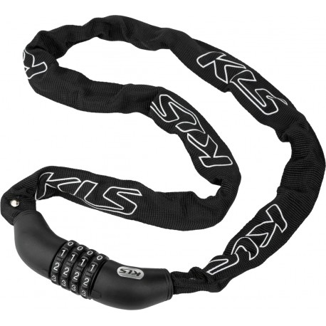 Замок ланцюговий кодовий KLS Chainlock 4 чорний 4x1000 мм