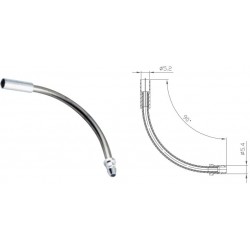 Спрямовуюча трубка Alligator гальмівного тросика на V-br, кут 90º , комплект 10 шт.