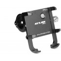 Держатель гаджета GUB PRO-3 на руль алюминиевый для PowerBank/телефонов в чехлах, черный