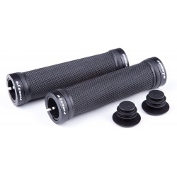 Ручки руля FireEye Goosebumps-R 128 мм з замками чорний