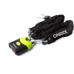 Замок ONRIDE Hulk 50 закаленный цепной 8x1000 мм