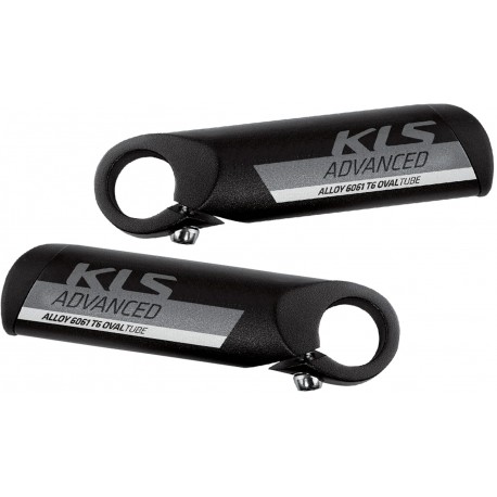Ріжки алюмінієві KLS Advanced 110 мм чорний
