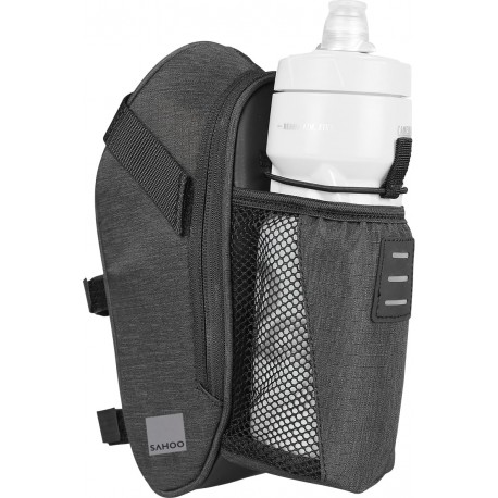 Сумка под седло Sahoo Urban 131464 с карманом для бутылки черный
