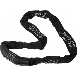 Замок цепной кодовый KLS Chainlock 6 черный 6x1000 мм