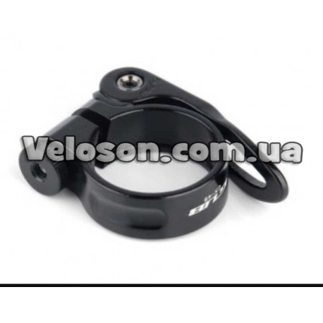 Хомут п/сед 31.8 черный анодированный с эксцентр. GUB