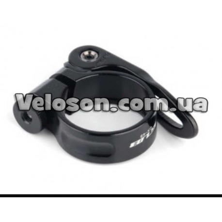 Хомут п/сед 34,9 черный анодированный с эксцентр. GUB