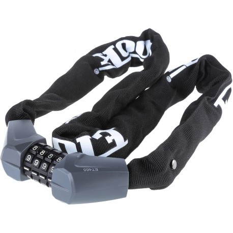 Замок ETOOK ET465 загартований ланцюговий 6x1000 мм, сріблястий