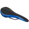 Седло FUNN Adlib, PU/PP, CrMo, 132 мм, черный/синий