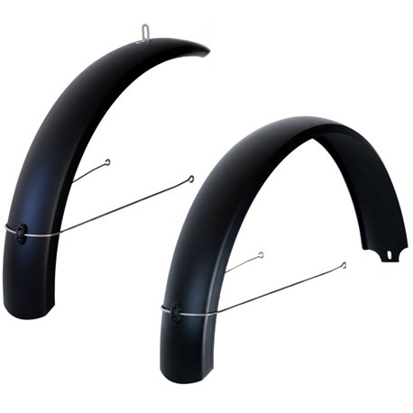 Крила 26" Пластик повнорозміпрне 110мм BRAVVOS X110 чорний зі стійкою m.s. 355