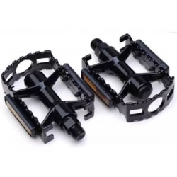 Педали алюминиевые черные на подшипниках шарики