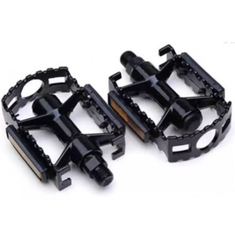 Педали алюминиевые черные на подшипниках шарики