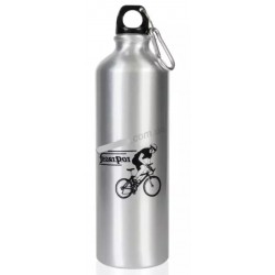 Фляга алюминиевая бутылка 0,75 л обьем серебристая